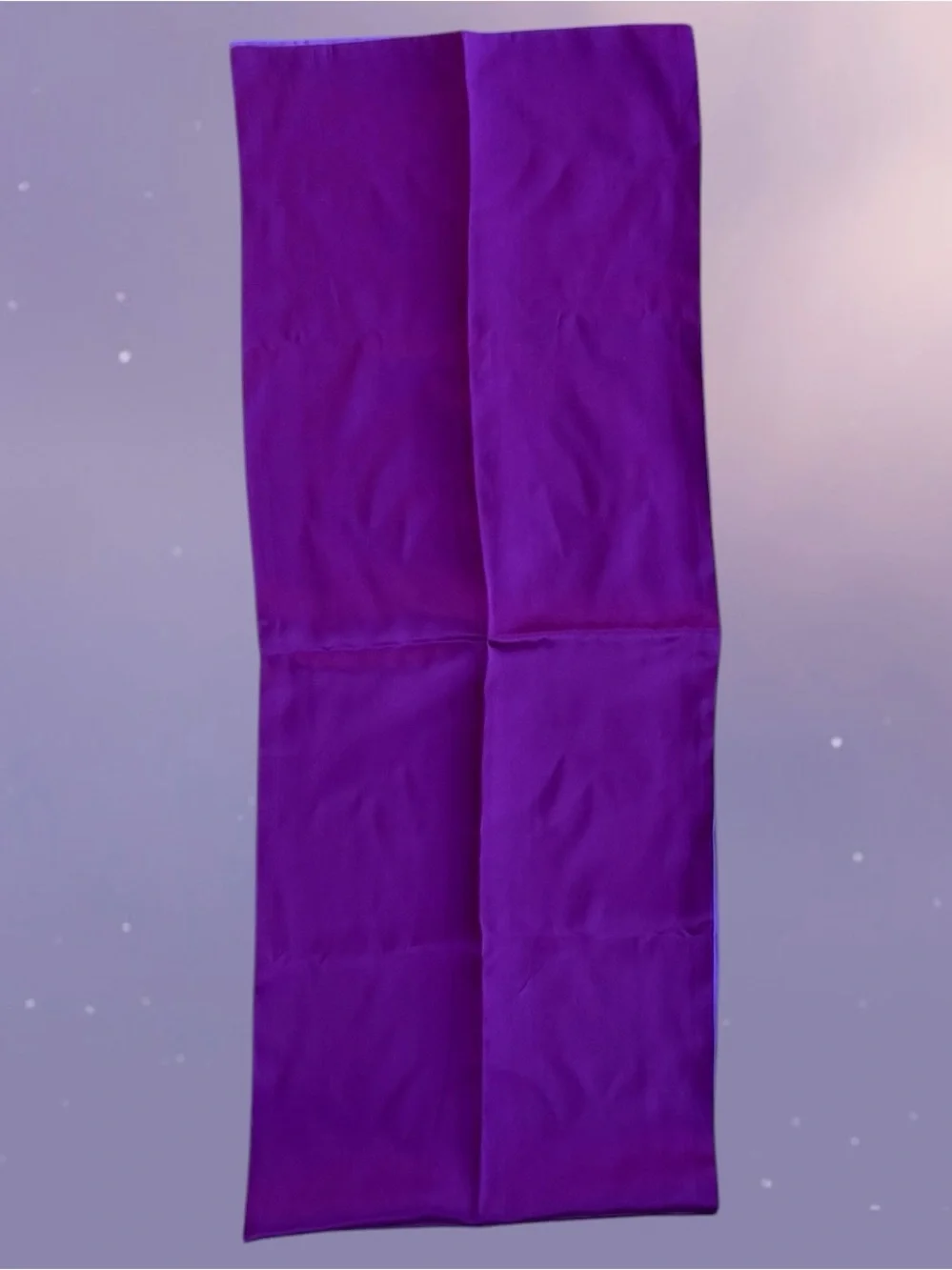 Purple Floral Embroidered Scarf Wrap